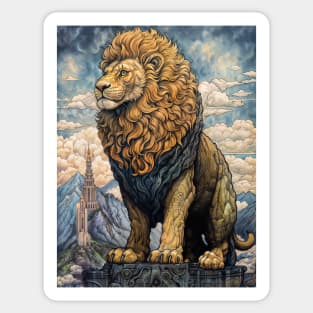 Fantastical Lion Sticker